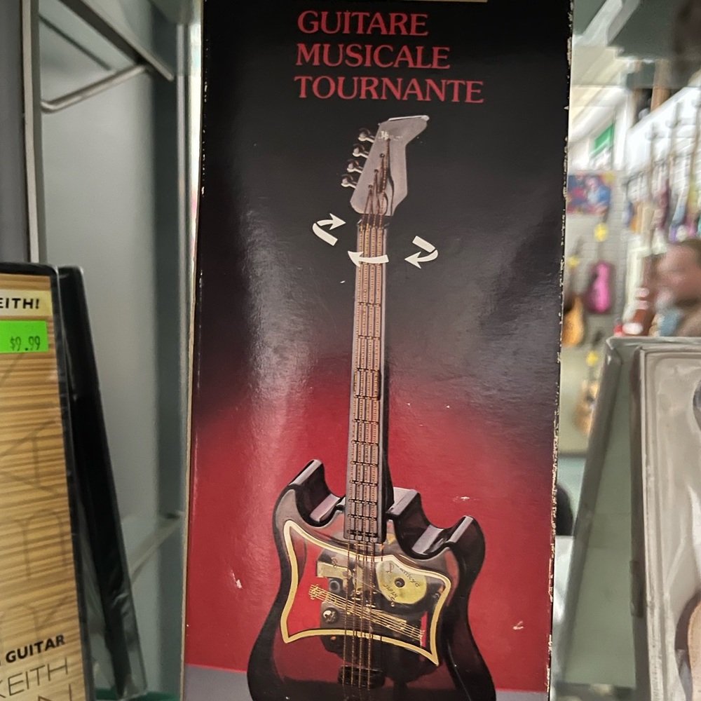 Guitar music toy plays “Love me tender” Musical design Fun gift for Musicians